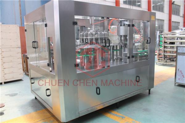 6000 BPH Hot Juice Filling Machine 330ml - 1500ml Plastic Screw Cap Type