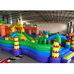 China Cute inflatable dinosaur fun amusement park for kids inflatable little dino fun city on land supplier