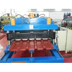 China Galvanized Metal Sheet Roof Panel Roll Forming Machine Forming Speed 12m / Minute supplier