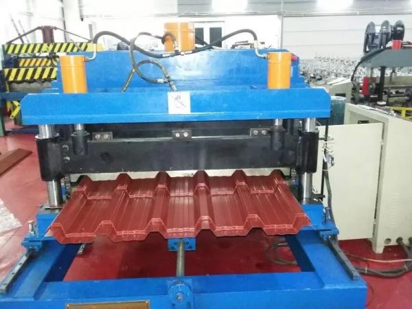 Galvanized Metal Sheet Roof Panel Roll Forming Machine Forming Speed 12m /