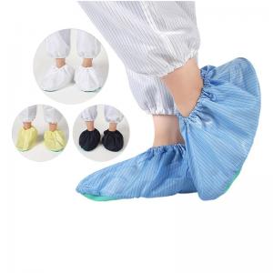China Cleanroom ESD Anti Skid Footwear Reusable Washable Antistatic Shoe Protectors supplier
