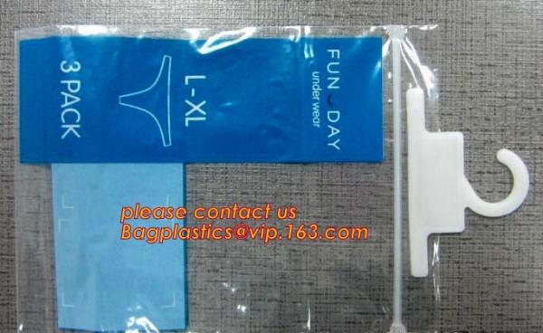 clothes package garment bag with hook,inexpensive transparent PVC swimwear