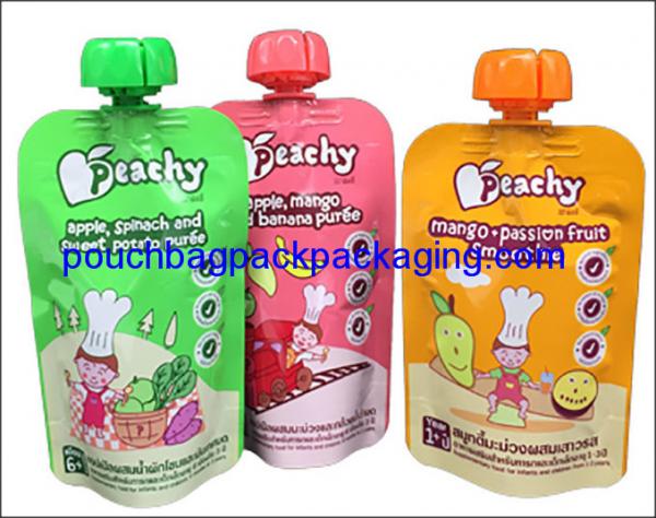 Custom juice spout pouch, Wholesale China Factory energy drink stand up spout