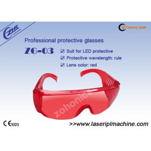 Red 400nm Laser Safety Goggles For Led Cool Light / Teeth Whitening Machine