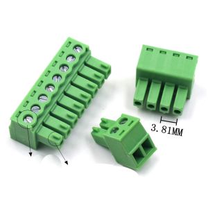 China 3.81mm Pitch PCB Plug-in Screw Terminal Blocks Plug + Straight Pin Header wholesale