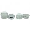 20g 30g 50g Clear Empty Cosmetic Containers , Glass Cosmetic Jars For Eye Cream