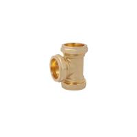 China 1 4 Bsp Brass Fittings For Natural Gas Brass Equal Tee on sale