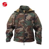 China Soft Shell Jacket With Logo Military Outdoor Equipment Zipper Closure on sale