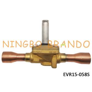 032L1225 Refrigeration Solenoid Valve s Type EVR15 7/8" ODF Solder Brass Body For Air Conditioning