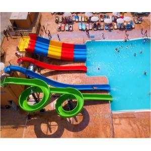 China Fiberglass Swimming Pool Slide Combo Suitable For Water Park, Hotel, Resort supplier