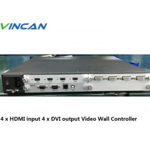 4K HDMI Video Wall Controller For Full HD Ultra Thin LCD Monitor Display