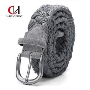 China 7cm Width Velvet Braided Belt 6 Color Ladies And Men'S Wax Cotton Rope supplier