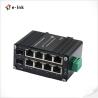 China Mini Industrial Managed 8-Port 10 / 100 / 1000T 802.3at PoE + 2-Port 100 / 1000X SFP Ethernet Switch wholesale