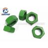 China PTFE Finish Anti Corrosion Hex Head Nuts , DIN934 stainless steel fasteners Green Whitford PTFE wholesale