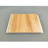 China Wall Ceiling Panel 200mm X 10mm Wood Color With Silver Gold Strip wholesale
