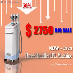 50% discount three handles high power ipl lamp hair removal for unwanted hair removal