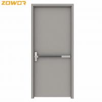 China 60 Minutes Steel Exit Doors Orange Color Painting Finish/ Easy To Install on sale