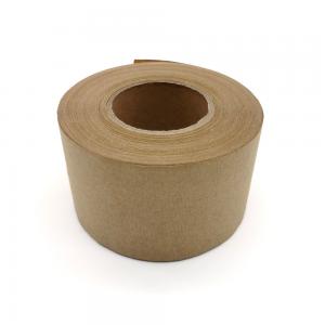 China Brown Water Activated Gummed Kraft Paper Tape 0.11mm - 0.19mm For Packaging supplier