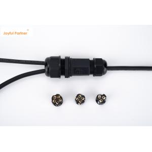 1 In 2 Out Black IP68 Quick Connector Waterproof Underground Cable Junction Box