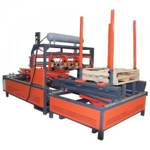 China Semi-Automatic Wooden Pallet Nailing Machine with Palletizer wood pallet nailing machine supplier