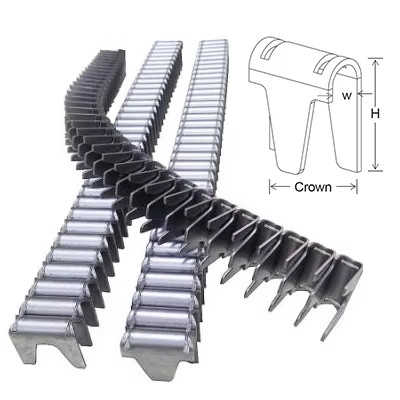 Crown 22mm Galvanized Clip Fasteners For Spring Mattress Manufacture