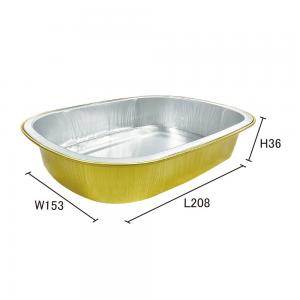 China Aluminum Foil Food Container Wholesales Custom Container Tray Square Pans supplier