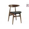 China 0.35cbm Wood Restaurant Chairs Ash Wood Leather Seater Armless Chair wholesale