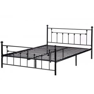 3FT 3500 Pounds Black Metal Double Bed Iron Metal Bed Frame