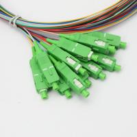 China SC APC 12 Core Bundled Fiber Pigtail 60dB Single Mode Optic Cable on sale