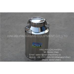 40L Liquid Thermal Insulation Milk Bucket , Stainless Steel Milk Can