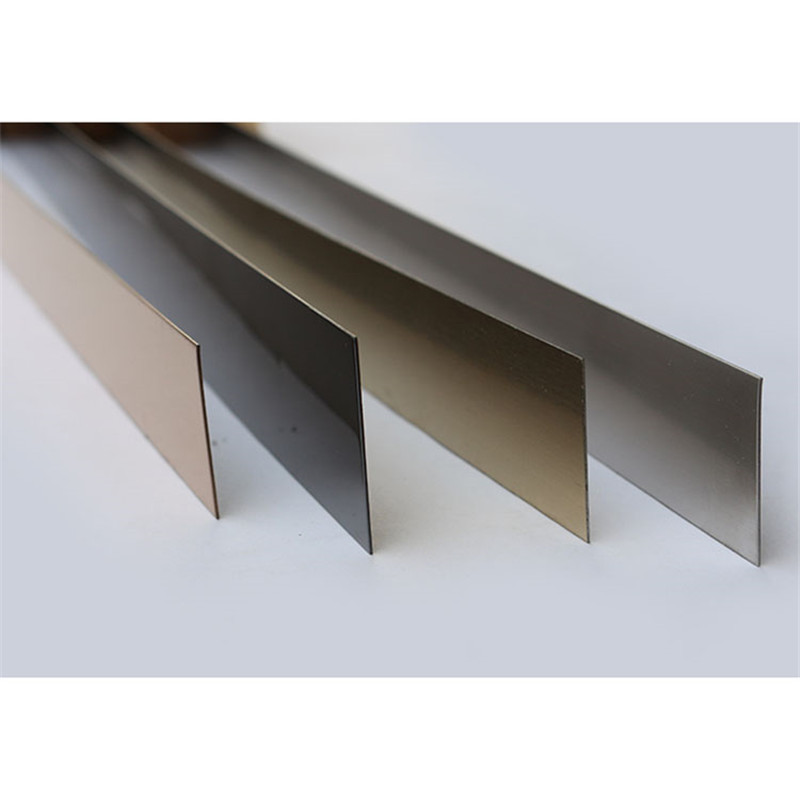 Customized Sizes Gold Mirror Stainless Steel Strip Or Flat Bar 201
