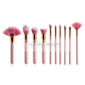 Economic 15 Pcs Pink Handle Synthetic Hair Makeup Brushes Set