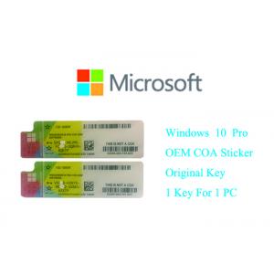 China Microsoft windows 10 original product key 100% Original Online Activate Multi Language Windows 10 Pro License Sticker supplier