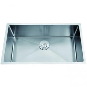 32X21'' SS Single Bowl Handmade Kitchen Sink Satin Finish Undermount