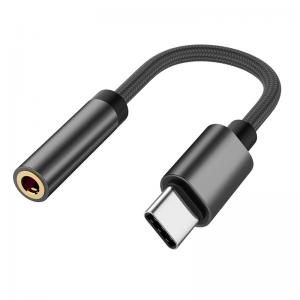 Alley Shell 12cm Type C  USB To Headphone Adapter 3.5mm Audio Cable