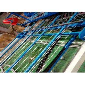China PLC Control Fully Automatic Crimped Wire Mesh Weaving Machine For Welded Mesh Fence Panel supplier