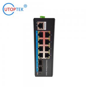 UT28GMP-SFP L2 Managed Industrial 2x1000M SFP port+ 8x10/100/1000M RJ45 POE port +1xConsole port -40 ~+85 ℃ POE Switch