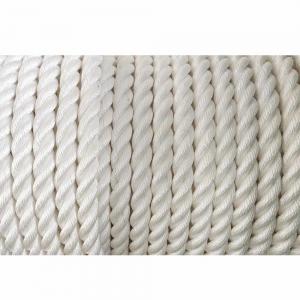 White Braided 3 Strand Twisted Rope With Wooden Reel Meets US Standards