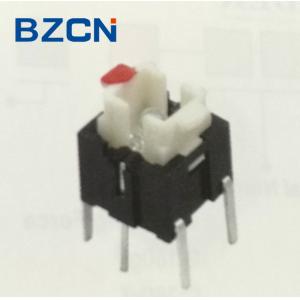 6X6 Mm Size Illuminated Push Button Switch , Momentary Tactile Switch Without Cap