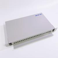 China 19'' Indoor Fiber Optic Terminal Box 24 Ports Rackmount Fiber Optic Patch Box on sale