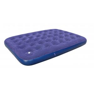 China PVC Double Flocked Airbed 191x137x22cm Twin Bed Air Mattress 300kg max supplier