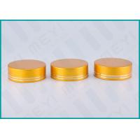 China Matt Gold Lined Aluminum Screw Top Caps 38/410 For Health Care Products Containers on sale