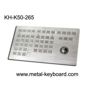 China Customized Panel Mount Keyboards in Metal , Marine Keyboard with Track ball Metal supplier
