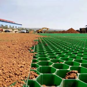 China 地盤補強グリッド 砂利 プラスチック 芝生グリッド / 駐車場用プラスチック六角形芝生グリッド wholesale