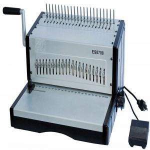 Electric Plastic Comb Punching Binding Machine ES8708 For Notebook