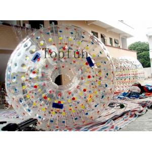 Custom Leisure Giant Inflatable Zorb Ball 1.0mm / 0.8mm PVC / TPU