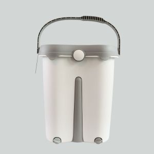 China Hands Free Flat Floor Mop And Bucket With Wringer Set Wet And Dry Use Home Floor Cleaning System wholesale