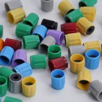 China Colored Vacutainer Blood Collection Tube Parts 13mm 16mm Tube Caps on sale