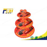 China 3 Tiers Colorful Printing Tiered Cardboard Cupcake Stand With Your Own Logo on sale