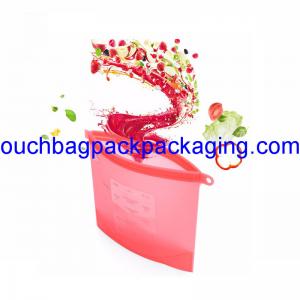 China Silicon packaging bag, Reusable Fresh Vegetable Storage pack bag for food storage supplier